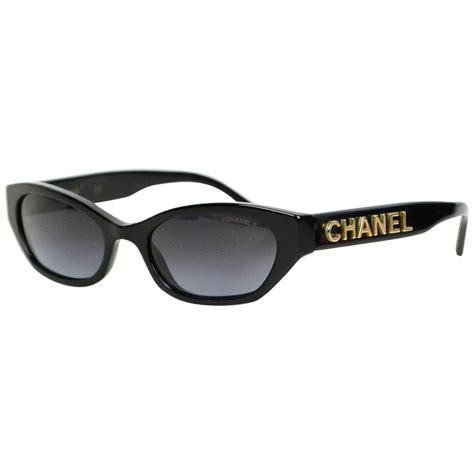 black rectangle sunglasses - chanel|Chanel vintage rectangle sunglasses.